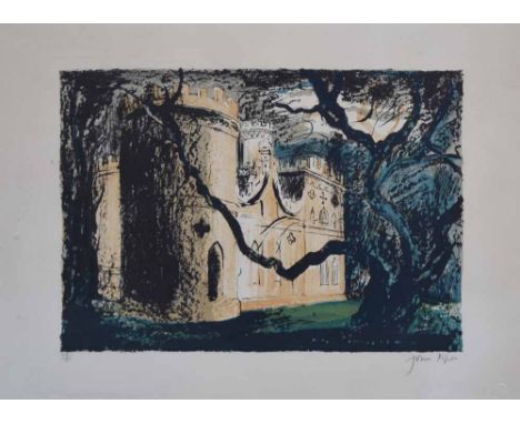 John Piper (British, 1903-1992),  "Clytha Castle", signed and numbered 78/90 in pencil in the margin,  lithograph, image size