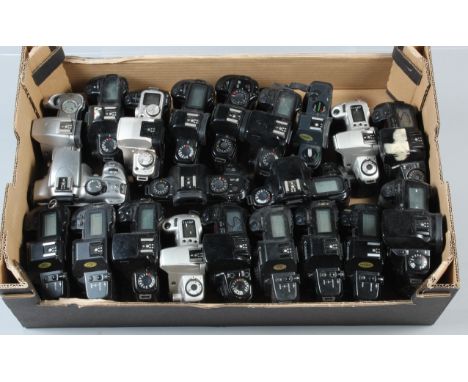 A Tray of Canon EOS SLR Camera Bodies,  models include EOS 5, EOS 300, EOS 630, EOS 100, EOS 1000F, EOSA 1000N and other exam