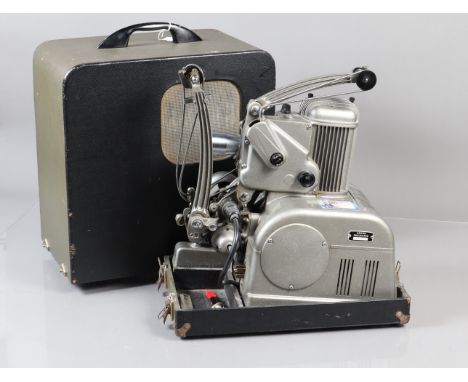 An Ampro 16mm Silent &amp; Sound Projector, serial no S 11432 E, untested, G-VG, with Simplex Ampro 3¼" f/2.3 lens, elements 