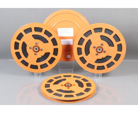 A 16mm Feature Film of the 1954 Film "The Man Who Knew To Much", starring James Stewart, Doris Day, on three spools, film tit