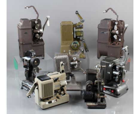 A Group of Cine Projectors, including a Bolex M8, two Dekko 8mm projectors, a Kodascope Eight 45, a Kodascope model B, a Eumi