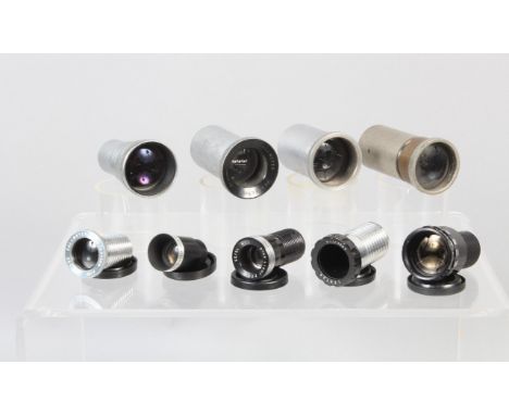 A Group of Projection Lenses, including a Dallmeyer 6.5mm &amp; 1½ inch lens, a Taylor Hobson Supertal 2 inch f/1.6 lens, a S