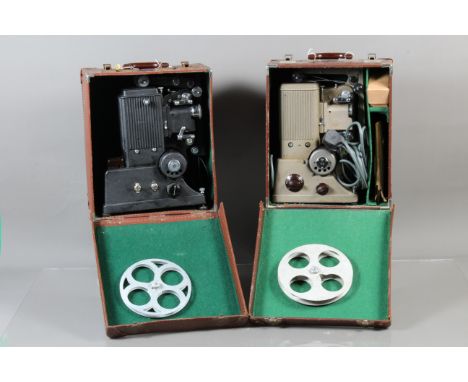 Two Specto 9.5mm Cine Projectors, a Specto 500, dual 9.5mm &amp; 16mm projector, set up for 9.5mm, with two 16mm sprockets, w