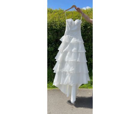 New ladies Wedding dress, retail stock clearance ( may have marks or very light damage) no size but roughly a size 6 