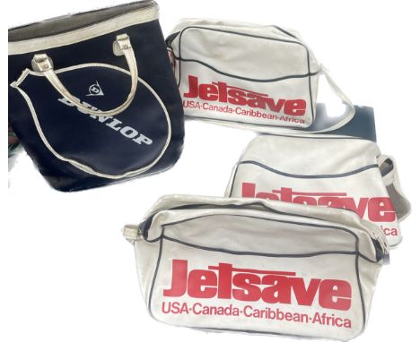 Selection of vintage and later bags includes jetsave, dunlop etc 