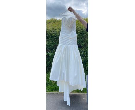 New ladies Wedding dress, retail stock clearance ( may have marks or very light damage) no size but roughly a size 12 by Trud