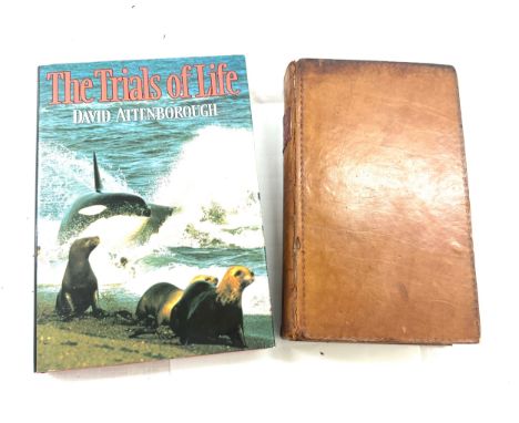 Signed first edition David Attenborough, The trials of Life, Gilberts Evidence by Lofft 