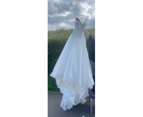 New ladies Wedding dress, retail stock clearance ( may have marks or very light damage) no size but roughly a size 6/8 by Dav