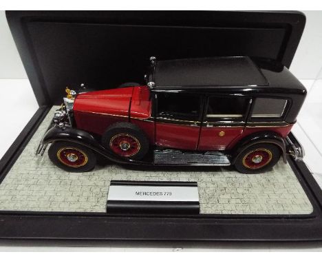 Franklin Mint - An unboxed 1:24 scale 1935 Mercedes Benz 770K Grosser by Franklin Mint. The model appears to be in Mint condi