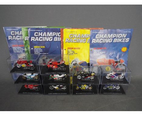 DeAgostini - A starting grid of 10 boxed 1:24 scale motorcycles by DeAgostini. Lot includes Mv Augusta 500 'Agostini' 1967; E