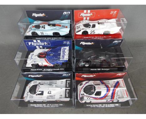 Flyslot - 6 x Porsche race cars in various liveries including 3 x Kremer CK5, 2 x 917 LH in Gulf livery and a 917/10. # 06030