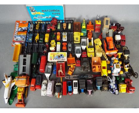 Matchbox, Morestone, Corgi, Minic - A mixed collection of diecast, tinplate, and plastic model vehicles in a variety of scale