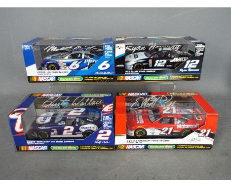Scalextric - 4 x Ford Taurus Nascar models including # C2374 Rusty Wallace, # C2420 Alltel, # C2373 Motorcraft, # C2370. All 