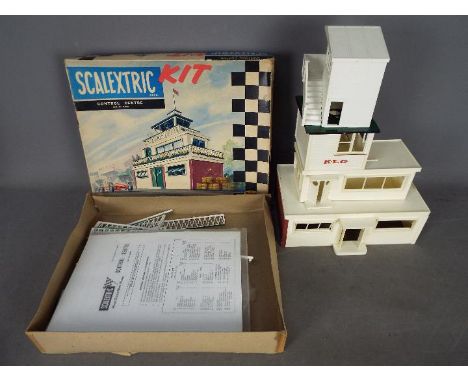 Scalextric - A boxed Vintage Scalextric K/703 Control Centre plastic kit which appears part built with instructions and loose