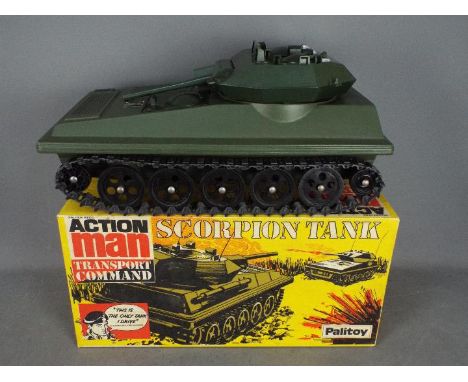 Palitoy, Action Man - A boxed Palitoy 'Action Man' Scorpion Tank. The tank appears to be in Very Good condition, with tracks,