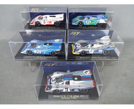 Fly - 5 x Porsche 917 K racing models in various liveries including # C55 1970 Watkins Glen, # C59 1970 Daytona, # C54 1971 S