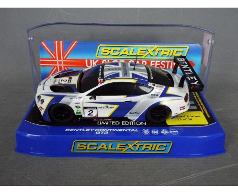 Scalextric - Bentley Continental GT3 limited edition # C 3515. This is number 23 of only 50 made for the 2015 UK Slot Car Fes