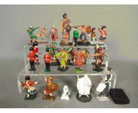 Johillco, Britains, Rose Miniatures; Phoenix Model Developments, Others - A collection of metal figures / soldiers in various