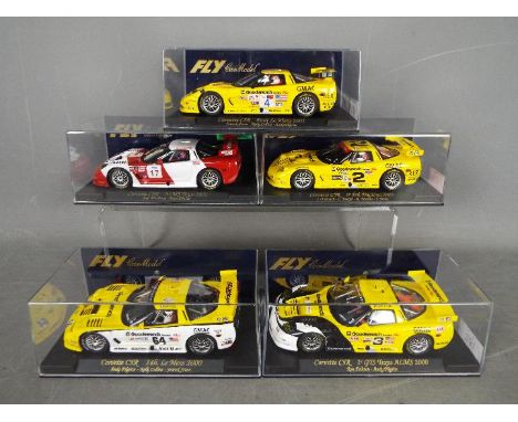 Fly - 5 x Chevrolet Corvette C5R models including # A122 2000 Le Mans car, # A123 2001 Daytona car, # A125 2001 Le Mans car, 