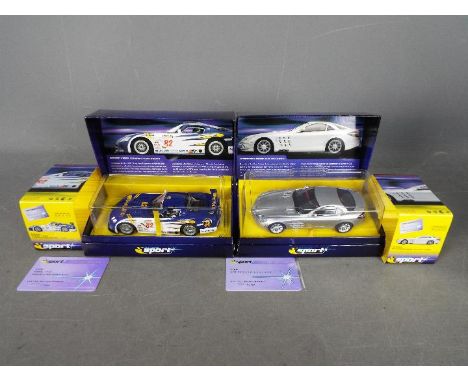 Scalextric - Mercedes SLR and Dodge Viper limited edition models. # C2632A Mercedes SLR McLaren number 1524 of only 4000 made