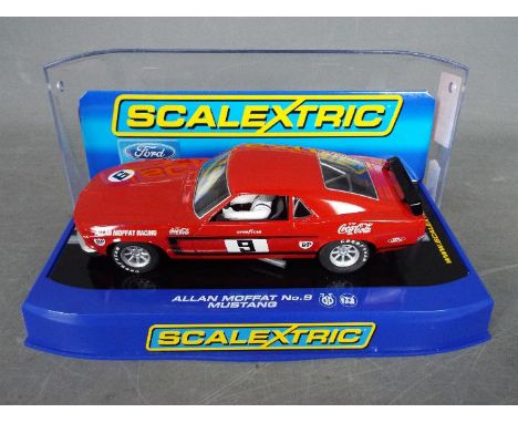 Scalextric - Ford Mustang Boss 302 limited edition in Allan Moffat Racing livery. # C2775, this car is number 1368 of only 35