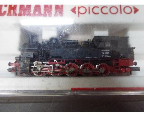 Fleischmann - A boxed Fleischmann #7078 N gauge 0-10-0 steam locomotive 94 1730 in DB black livery. Model appears to be in Ve