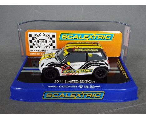 Scalextric - Mini Cooper SLN limited edition model # C3496. This is number 7 of only 150 produced for the Netherlands slot ca