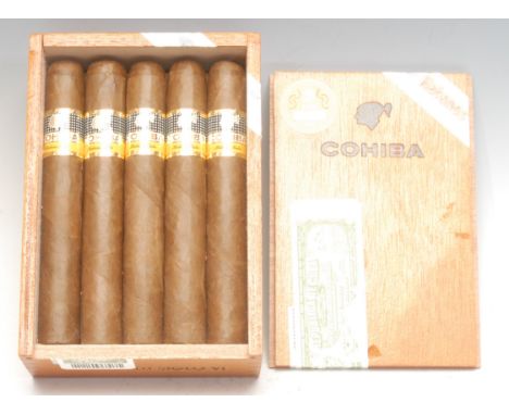 Smoking &amp; Tobacciana - A set of ten Cohiba Siglo VI cigars, 15.5cm long each, boxed, stamped NOV 20