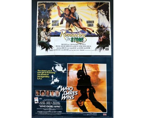 1980's UK QUAD JOB LOT x 11 - ROMANCING THE STONE (1984), WHO DARES WINS (1982), PORKY'S / PORKY'S 2: THE NEXT DAY (1984), TH