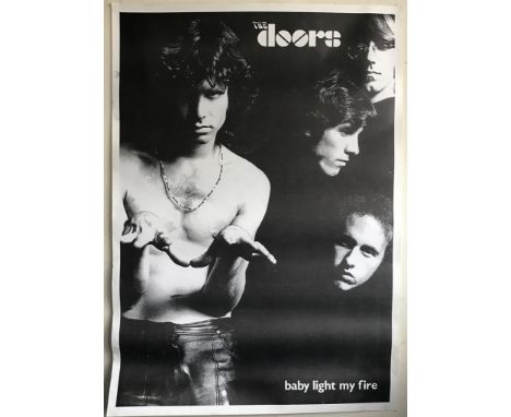 THE DOORS / JIM MORRISON (1980's) - 2 x Large format portrait style commercial posters from 1980's  featuring black & white c
