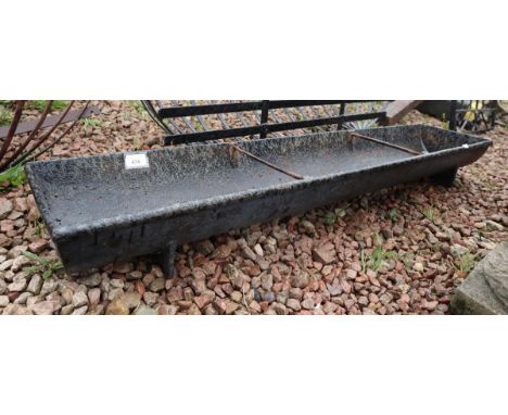 Small metal feeder trough 