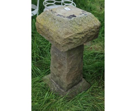 Antique stone weather vane base 