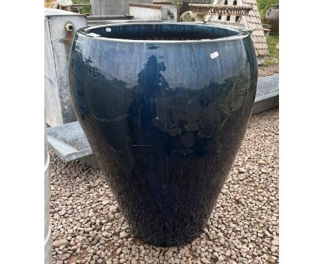 Terracotta glazed planter 