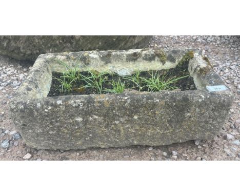 Small stone trough - Approx size: W: 58cm D: 32cm H: 17cm 
