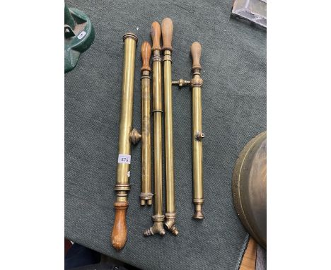 5 vintage brass sprayers
