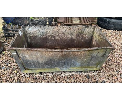 Large metal trough