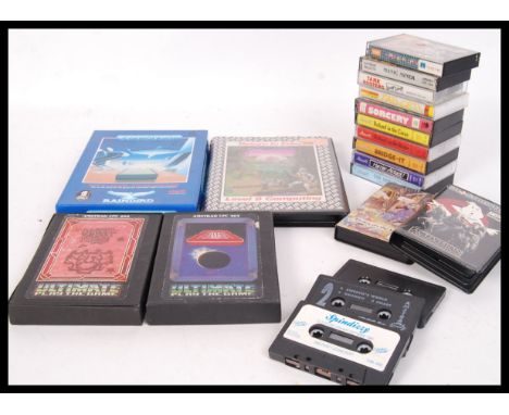 A collection of vintage retro Amstrad games console casettes mostly all boxed to include titles such as Ghostbusters , Return