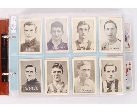 Cigarette Cards: an album of largely part sets (some complete) of vintage Cigarette cards to include; Champion ' Famous Foote