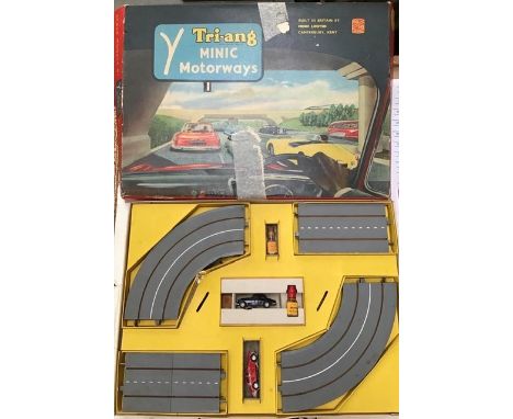 Triang: A collection of assorted Triang Minic Motorway to include: Set M.1501 B containing Jaguar Mk2 and Jaguar Police Car (