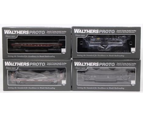 Walthers: A collection of four boxed Walthers Proto items to comprise: 40' Trinity 14,000 Gallon Molten Sulfur Tank Car, TGOX