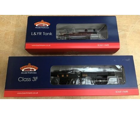 Railway: Bachmann 00 gauge locomotives to include 32-168 L&amp; YR Tank LMS, 31-627A class 3F LMS. All in used &nbsp;conditio