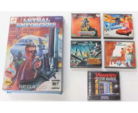 Sega: A collection of six Sega Mega CD games to include: Battlecorps; Road Avengers; Star Wars Rebel Assault; Final Fight CD;