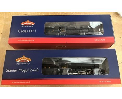 Railway: Bachmann 00 gauge locomotives to include 31-690 Stanier Mogul LMS, 31-146 class D11 Prince Albert BR. Both in used c