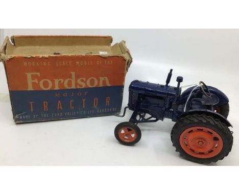 Chad Valley: A Chad Valley Fordson Major Tractor E27N working scale model, complete with original box, circa 1950