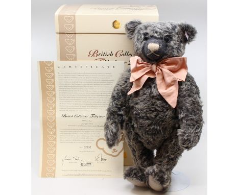 Steiff: A boxed Steiff, Limited Edition teddy bear, British Collector's Teddy Bear 2007, 'Old Black Bear', 40cm, L.E. 2151/30