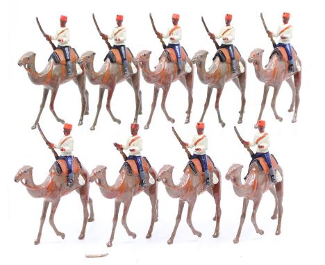 Britains: A boxed Britains, Camel Corps of the Egyptian Army, No. 48, 1919 Version, complete with original insert and three e