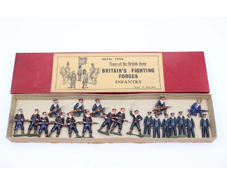 Johillco: A collection of assorted lead sailor figures, twenty-one figures, contained within incorrect Johillco, 26042/77 box