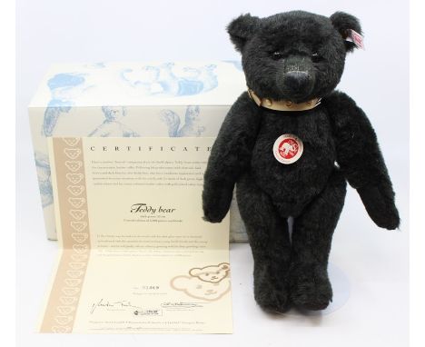 Steiff: A boxed Steiff, Limited Edition teddy bear, Dark Green, 32cm, L.E. 1469/2008, white tag, 038365.