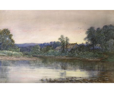 William Beattie Brown (1831-1909), watercolour, 'An old bobbin mill on the Spey', signed and dated 1883, 32 x 49cm