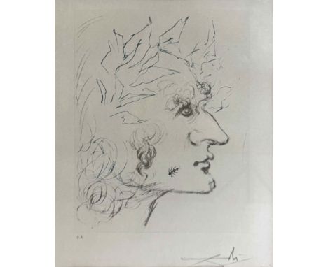 Salvador Dali (spanisch, 1904 - 1989), Shakespeare I. / Julius Cesar, Litho., im Stein sig., Original von 1968. Lichtmaß: 23,